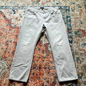 Banana Republic Vintage Straight Jean - Mens 38x32 - light grey